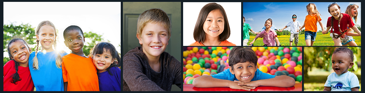 A diverse group of kids